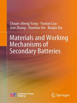 cover image of Materials and Working Mechanisms of Secondary Batteries